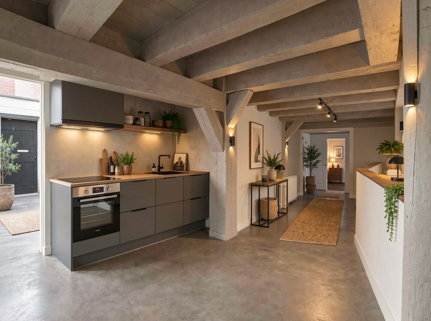 Keuken in het souterrain van Verwerijstraat 28C