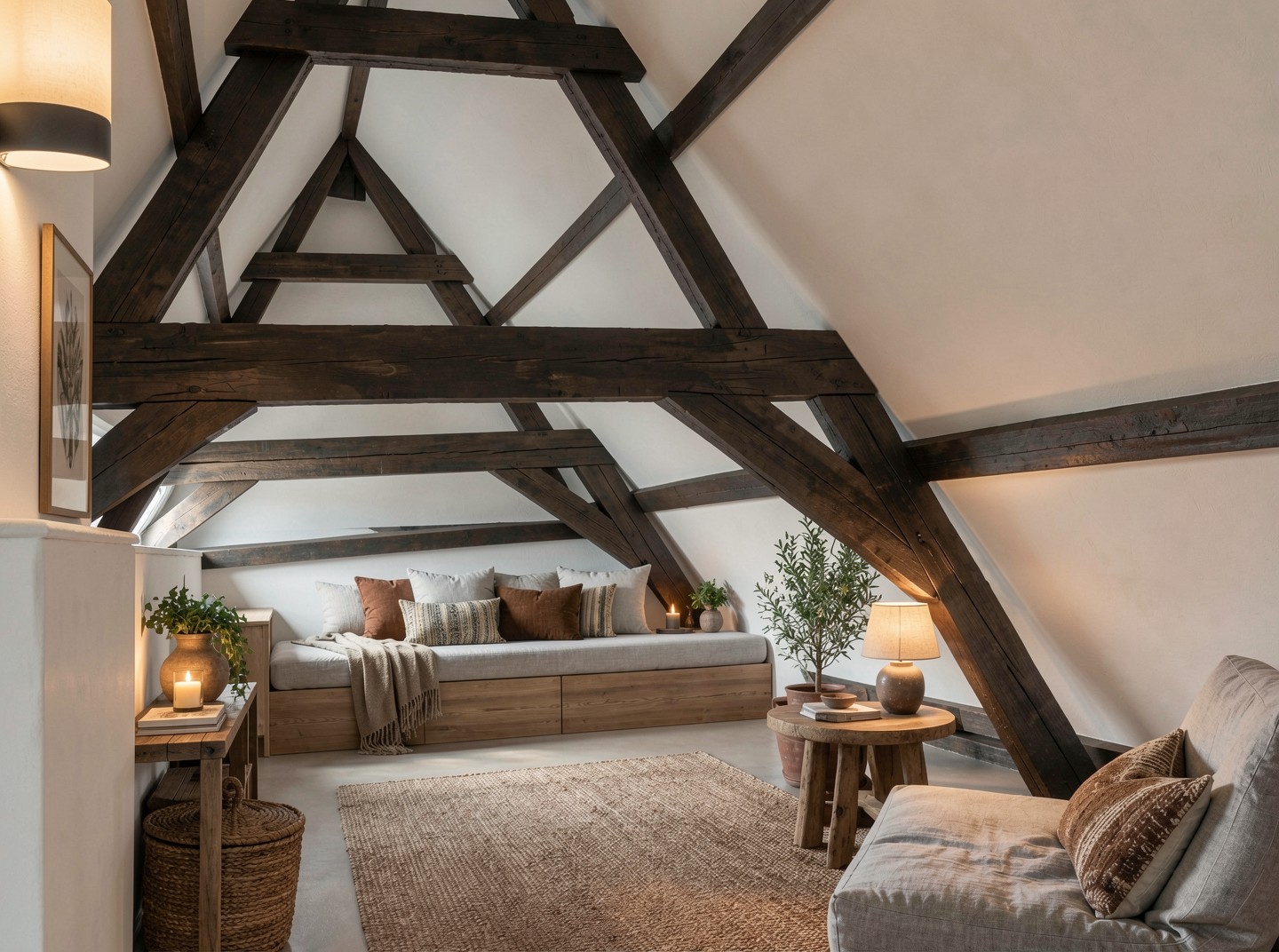 Woonkamer op de zolderverdieping van Verwerijstraat 28